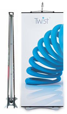 Double Sided Twist Banner Stand