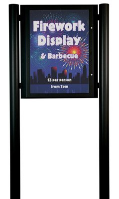 Heavy Duty Post Mounted Poster Frame