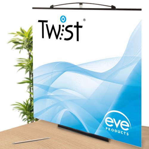 Desktop Twist Banner Stand