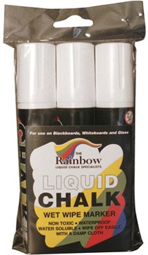 3 White Liquid Chalk Pens